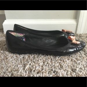 Ted Baker London Patent Leather Ballet Flats Sz 38